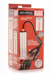 Size Matters Penis Pump Kit with Cylinder - Clear - Small - 2.25in